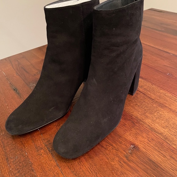 Stuart Weitzman Shoes | Stuart Weitzman Bacari Black Suede Ankle Bootie - Picture 4 of 6